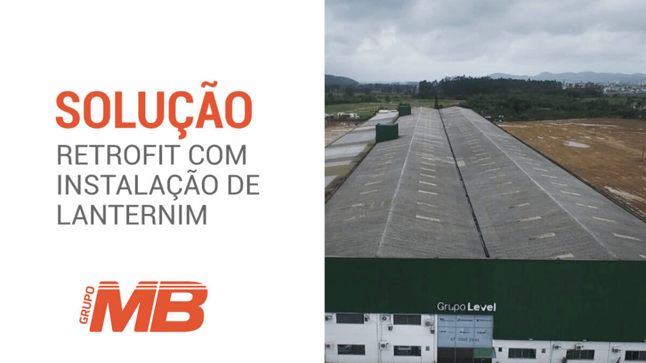 retrofit com instalação de lanternim